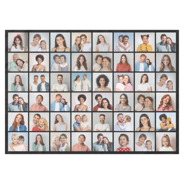 Toalha De Mesa Crie Sua Própria Colagem De Fotos 48 (Frente (Horizontal))