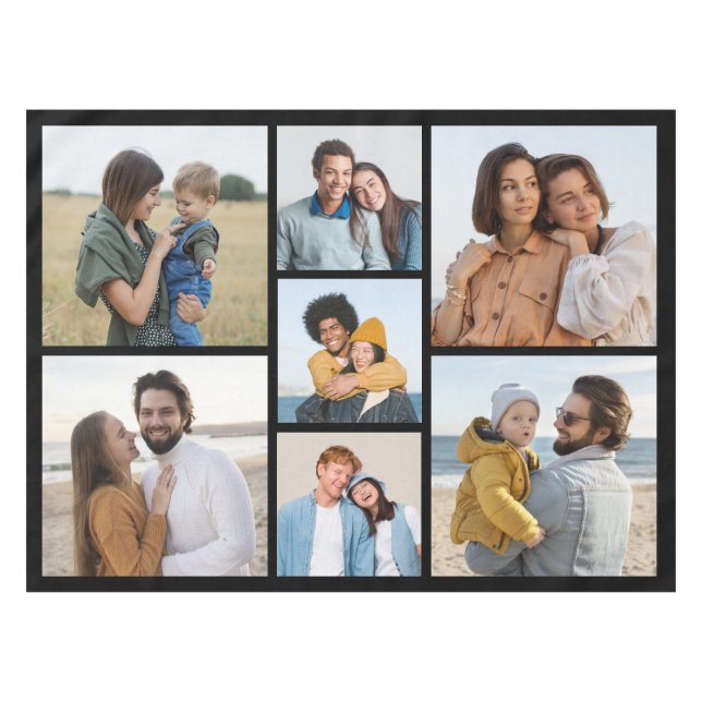 Toalha De Mesa Crie sua própria colagem de fotos 7 (Frente (Horizontal))