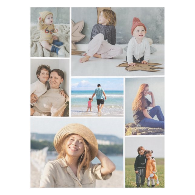 Toalha De Mesa Crie sua própria colagem de fotos 7 (Frente)