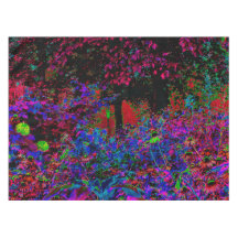 Crimson Red e Black Garden Sunrise Psicodélica