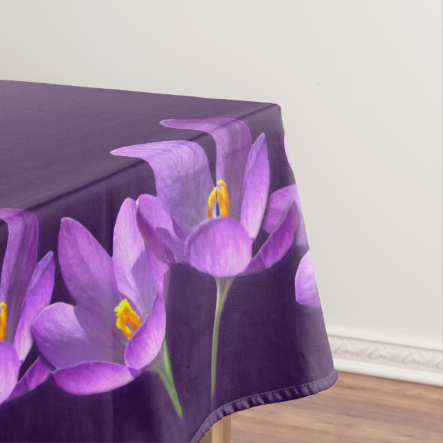 Toalha De Mesa Crocus Tablecloth Páscoas Flores Crocus Tablecloth (Posição Original)