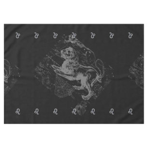 Toalha De Mesa Cromo como Leo Zodiac Sinal em Hevélio