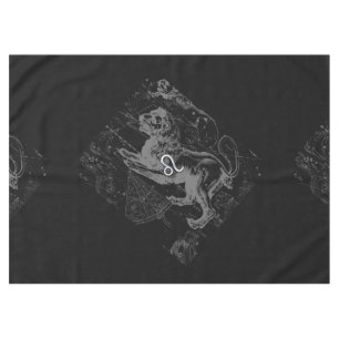 Toalha De Mesa Cromo como Leo Zodiac Sinal em Hevélio
