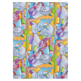 Toalha De Mesa Cubist Cats - The Mininos