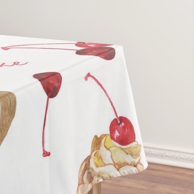 Toalha De Mesa Cupcakes de aquarela (Posição Original)