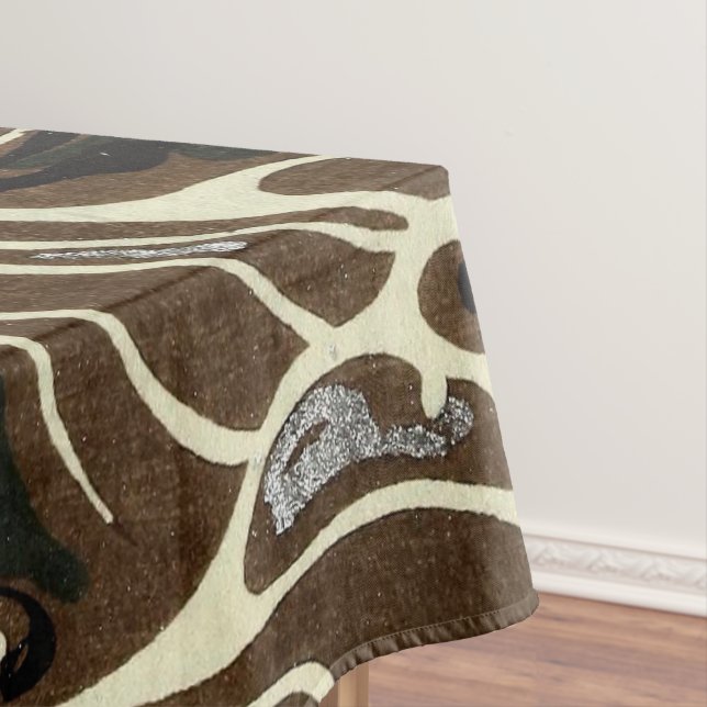 Toalha De Mesa Curly Ocean Whitecaps (Posição Original)