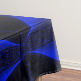 Toalha De Mesa Curvas azuis e ondulações em azul escuro