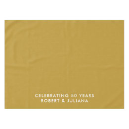 Toalha De Mesa Custom Elegant Modern Gold 50th Anniversary Party