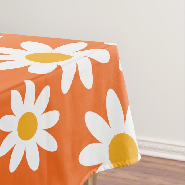 Toalha De Mesa Cute Groovy Daisy Tablecloth (Posição Original)