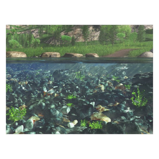 Toalha De Mesa Cwn River Tablecloth (Frente (Horizontal))