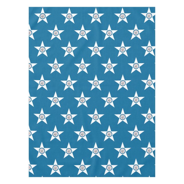 Toalha de mesa da bandeira da cidade de Houston, T (Frente)