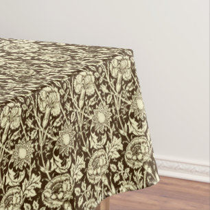 Toalha De Mesa Damasco, Brown e creme do cravo de Nouveau da arte