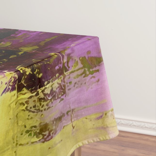 Toalha De Mesa Dançando Através de Violeta Expressivo Moderno Abs (Posição Original)