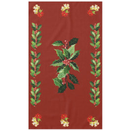 Toalha De Mesa Dançante de Natal Anjos de Bebê em Vermelho