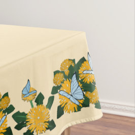 Toalha De Mesa Dandelion Borboletas Amarelas Estilizadas Modernas