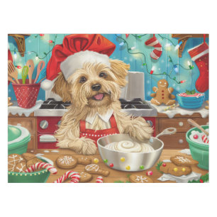 Toalha De Mesa Dandie Dinmont Terrier Holiday Baking: Natal