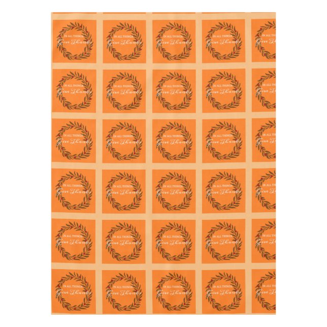 Toalha De Mesa Dar Obrigados (Frente)