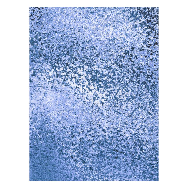 Toalha de mesa de algodão abstrata azul, 132cm x 1 (Frente)