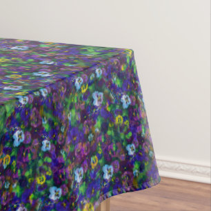 Toalha de mesa de algodão com Pensamentos [roxo] 6