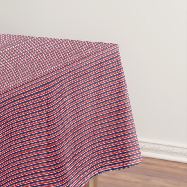 Toalha de Mesa de Algodão Listras Patrióticas (Posição Original)