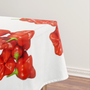 Toalha de Mesa de Algodão Pimenta Chinense Chilli