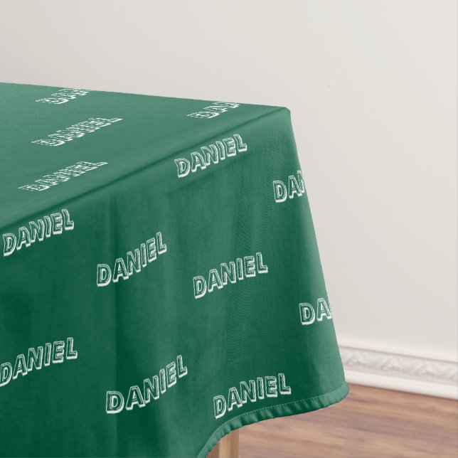Toalha de mesa de aniversário com nome e cor perso (Posição Original)