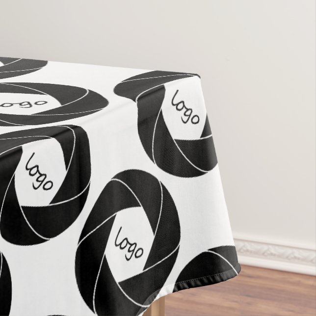 Toalha de Mesa de Feira de Negócios Logo Branco (Posição Original)