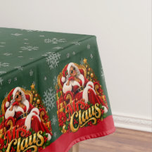Toalha de mesa de Natal Afro-Americana Sra. Claus
