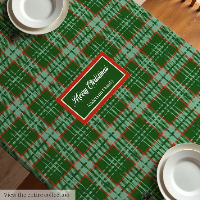 Toalha de Mesa de Natal Clássica com Toque Persona (Classic Holiday Tablecloth Personalized Gift Touch)