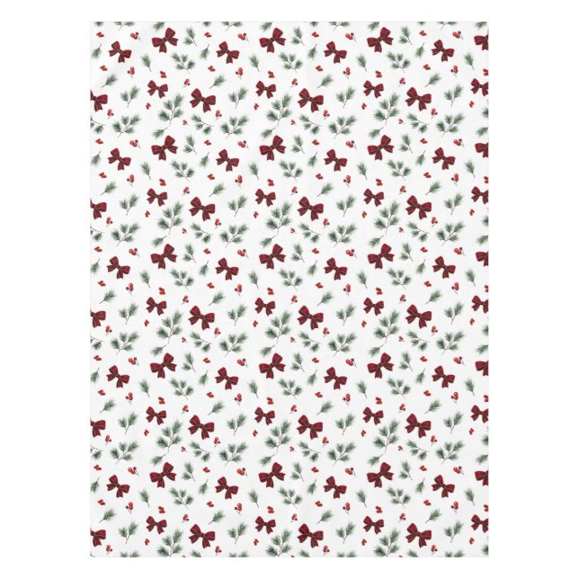 Toalha de mesa de Natal com Arco Vermelho de Verdu (Frente)