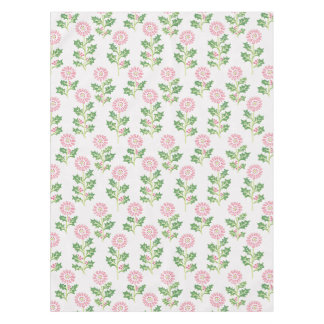 Toalha de mesa de Natal Pink Daisy e Holly Branco