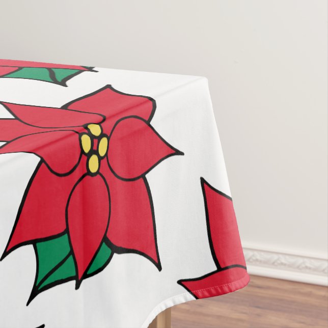 Toalha de Mesa de Poinsettia (Posição Original)