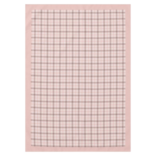Toalha De Mesa Decor de Tablecloth com Verificação Dourada de Ros (Frente)