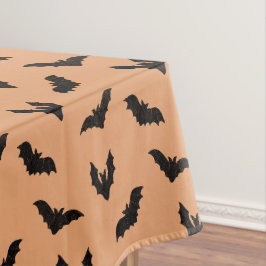 Toalha De Mesa Decoração de Halloween Vintage Morcegos Preto Lara