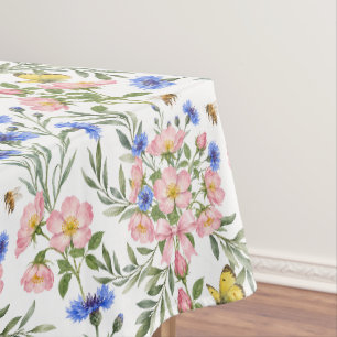 Toalha De Mesa Decoração de Jantar de Flor Silvestre de Cottage I