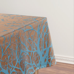 Toalha De Mesa Decoração decorativa arábica de seda de bronze cas