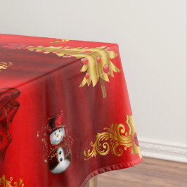 Toalha De Mesa Decorações de Natal em Vermelho