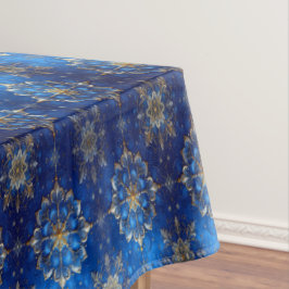 Toalha de mesa decorativa azul para feriados