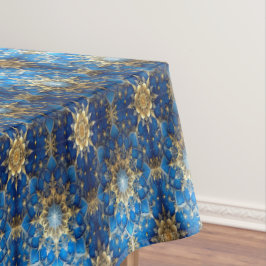 Toalha de mesa decorativa azul para feriados