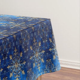 Toalha de mesa decorativa azul para feriados