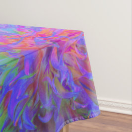 Toalha De Mesa Decorativa Psicodélica Elegante Dahlia Flower