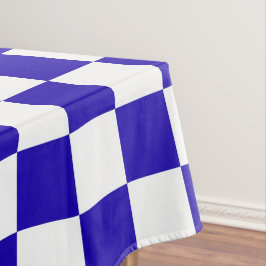 Toalha De Mesa Deep blue checkered 