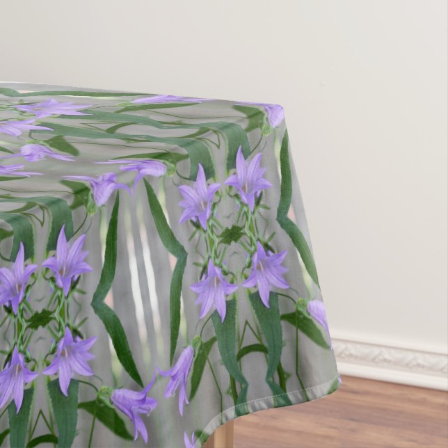Toalha De Mesa Delicar Flores Roxos Abstrato (Posição Original)