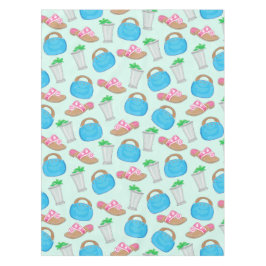 Toalha De Mesa Derby Mint Julep Bermuda Bag Sandals