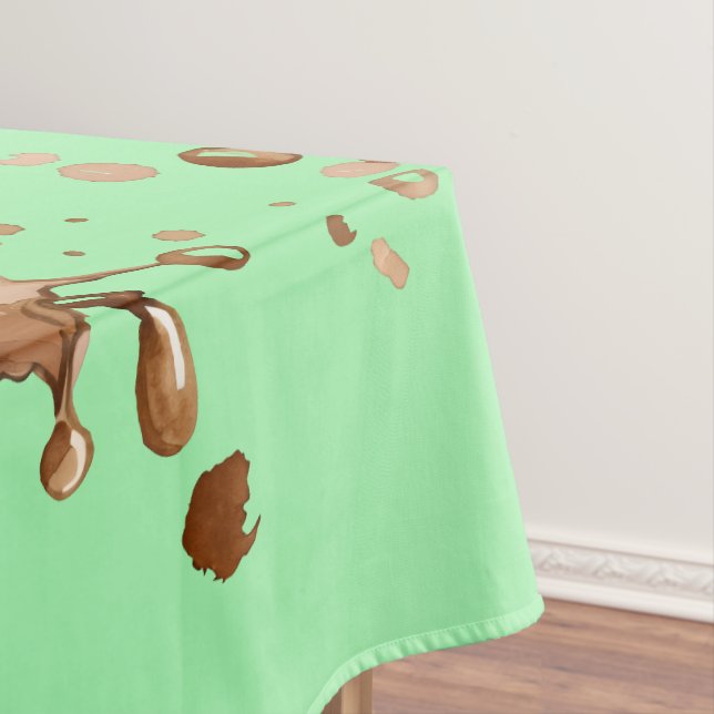 Toalha De Mesa Derramamento de Café (Posição Original)