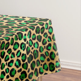 Toalha De Mesa Desenho da Série Safari Esmeralda e Ouro 8