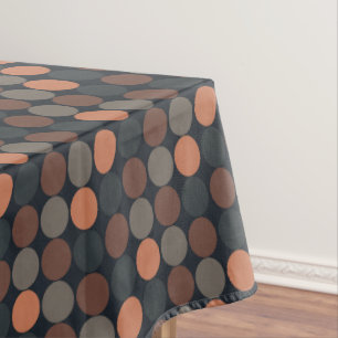 Toalha De Mesa Desenho de Pontos de Círculo Geométrico da Terra E