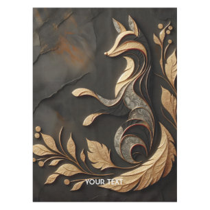 Toalha De Mesa Desenho de Raposa Elegante Fantasia
