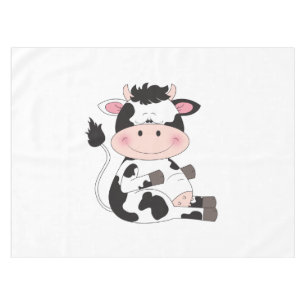 Toalha De Mesa Desenhos animados bonitos da vaca