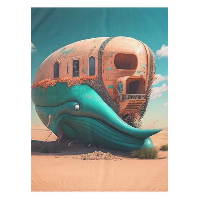 Toalha De Mesa Desert Whale House (Frente)